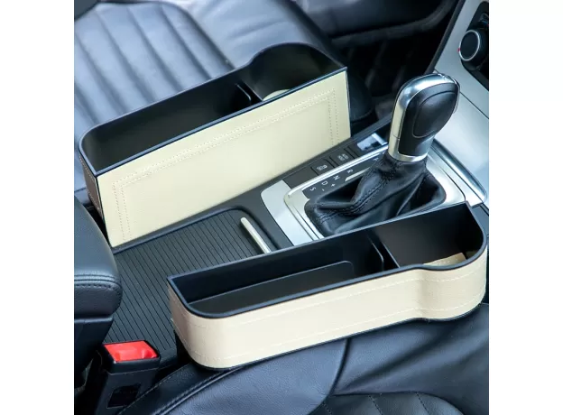 CAR SEAT CREVICE STORAGE BOX SEAT GAP SLIT POCKET CATCHER ORGANIZER