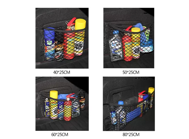 CAR ORGANIZER NET GOODS UNIVERSAL STORAGE REAR SEAT BACK STOWING TIDYING