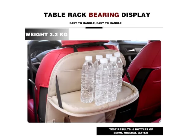 PU LEATHER PAD BAG CAR SEAT BACK ORGANIZER