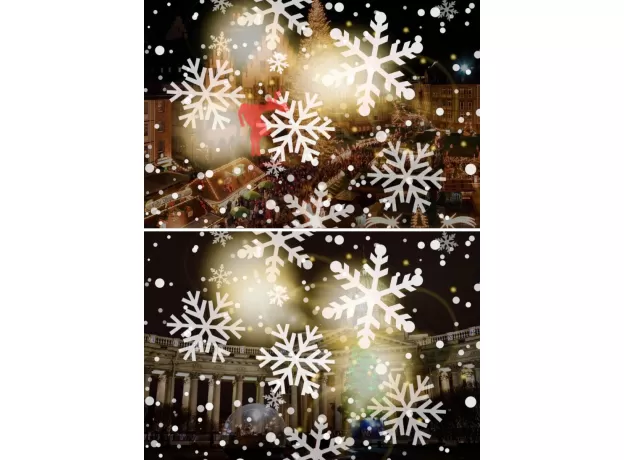 CHRISTMAS SNOWFLAKE LASER LIGHT SNOWFALL PROJECTOR