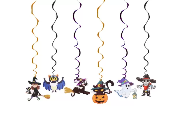 1 SET CEILING HANGING SWIRL DECORATION HALLOWEEN PARTY DECORATION