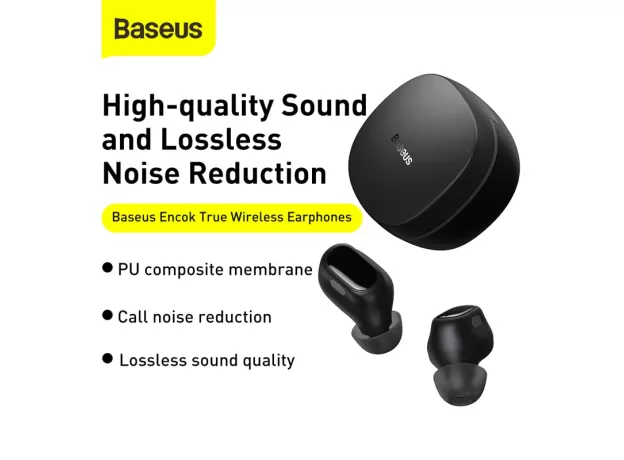 BASEUS WM01 MINI TWS WIRELESS HEADPHONE BLUETOOTH EARPHONE 5.0 TRUE WIRELESS EARBUDS