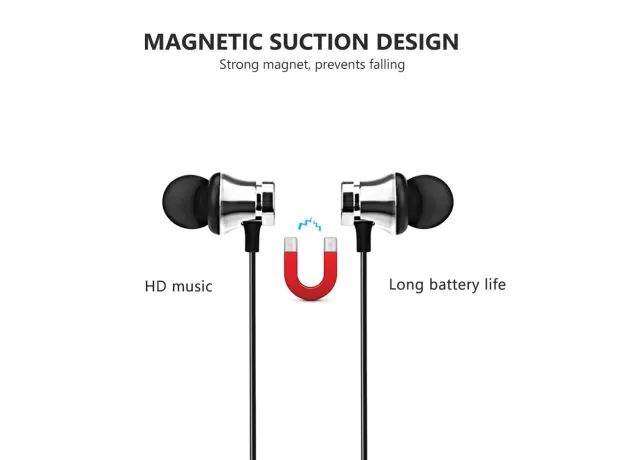 BLUETOOTH EARPHONE SPORT HANDSFREE HEADPHONES WIRELESS HEADPHONES