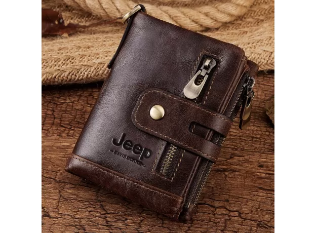 GENUINE LEATHER MEN WALLET COIN PURSE SMALL MINI CARD HOLDER