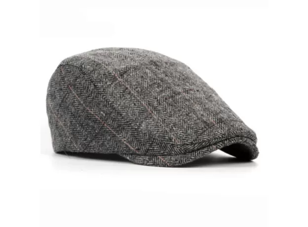 AUTUMN WINTER MEN CAP HATS BERETS BRITISH WESTERN STYLE WOOL ADVANCED FLAT IVY CAP