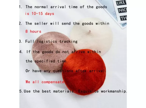 WARM WOOL WINTER THIN WOOL WOMEN GIRL BERET FRENCH ARTIST BEANIE HAT CAP