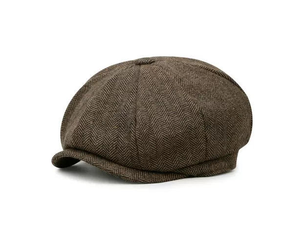 PLUS SIZE PEAKY BLINDERS MEN BERETS HAT AUTUMN NEW VINTAGE HERRINGBONE OCTAGON CAP