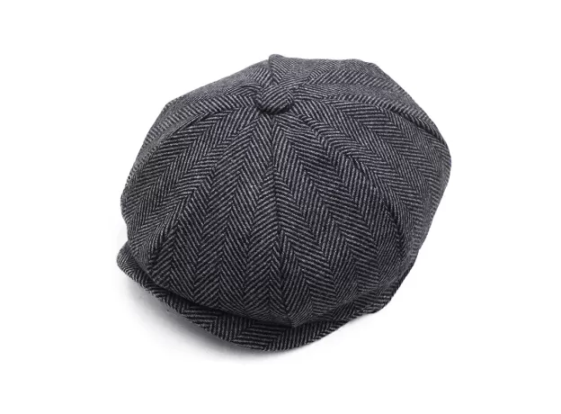 PLUS SIZE PEAKY BLINDERS MEN BERETS HAT AUTUMN NEW VINTAGE HERRINGBONE OCTAGON CAP