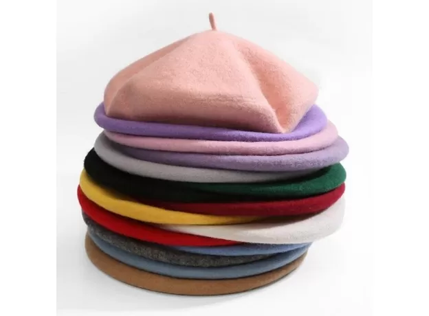 WOMEN GIRL BERET FRENCH ARTIST WARM WOOL WINTER BEANIE HAT
