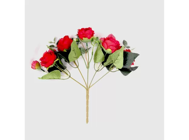 1 BOUQUET 9 HEADS ARTIFICIAL FLOWERS PEONY TEA ROSE AUTUMN SILK FAKE FLOWERS