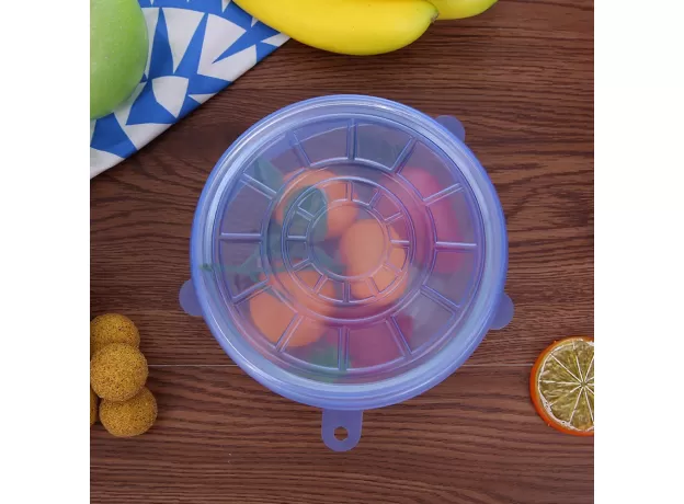 12PCS SILICONE STRETCH LIDS UNIVERSAL SILICONE FOOD WRAP BOWL POT LID SILICONE COVER