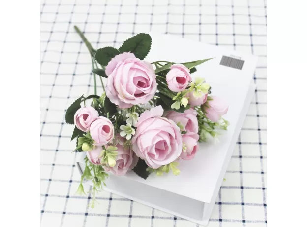 A BUNCH OF BEAUTIFUL ARTIFICIAL PEONY ROSES SILK FLOWERS DIY HOME GARDEN PARTY WEDDING DECORATION