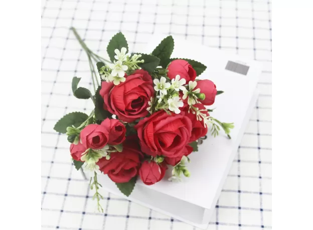 A BUNCH OF BEAUTIFUL ARTIFICIAL PEONY ROSES SILK FLOWERS DIY HOME GARDEN PARTY WEDDING DECORATION