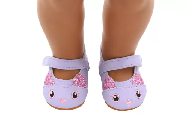 CUTE DOLL SHOES 7CM HIGH-QUALITY BOW CARTOON SKULL PATTERN MINI SHOES