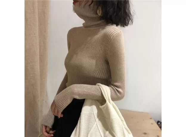 WINTER TOPS KOREAN SLIM WOMEN PULLOVER JUMPER KNITTED SWEATER PULL FEMME HIVER TRUIEN