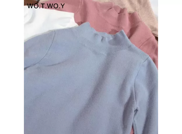 CASHMERE KNITTED WOMEN SWEATER PULLOVERS TURTLENECK AUTUMN WINTER BASIC WOMEN SWEATERS