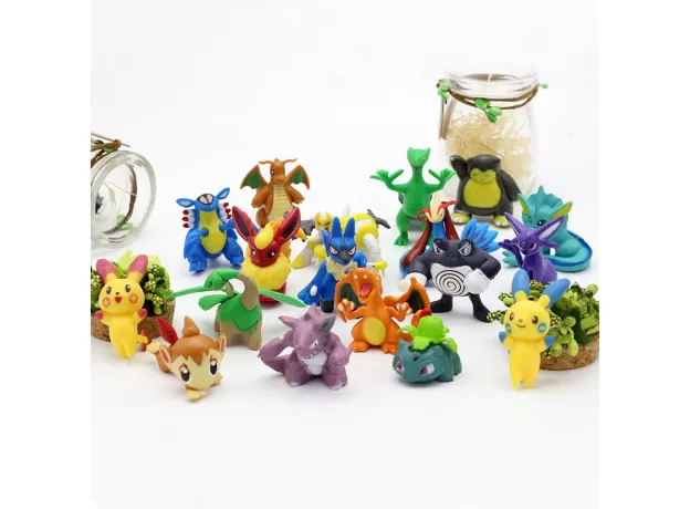 TOMY DIFFERENT STYLES POKEMON FIGURES MODEL COLLECTION 2-3CM POKÃ©MON PIKACHU ANIME FIGURES