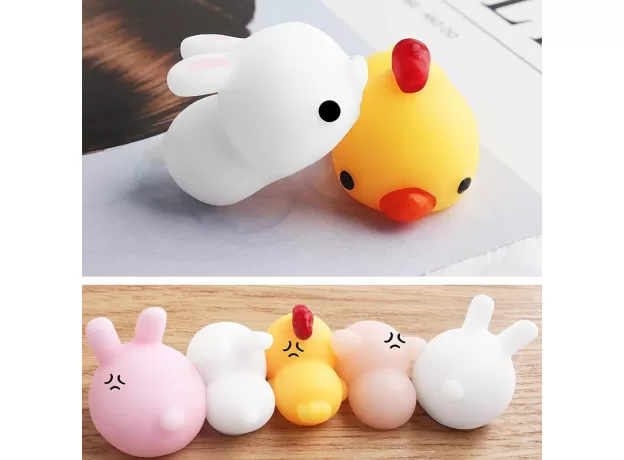 30PCS MINI ANIMAL SQUISHIES KAWAII MOCHI SQUEEZE STRESS TOYS SOFT SQUISHY GIFTS MOCHI ANIMALS