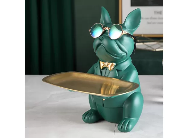 COOL BULLDOG STATUE TABLE DECORATION FASHION SCULPTURE HOME ROOM DECOR
