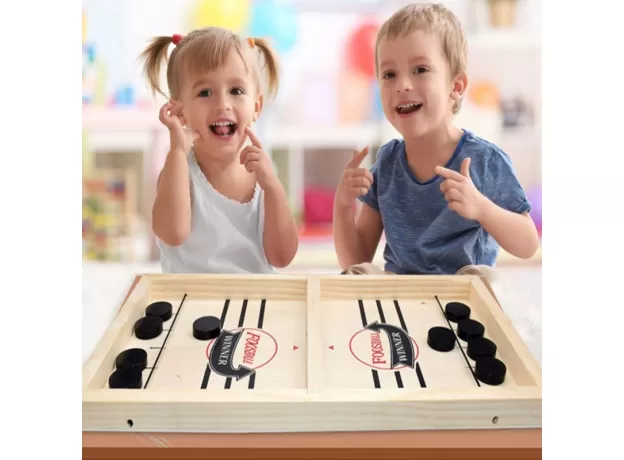 TABLE HOCKEY SLING PUCK – FAST PACED SLINGPUCK WINNER BOARD GAME