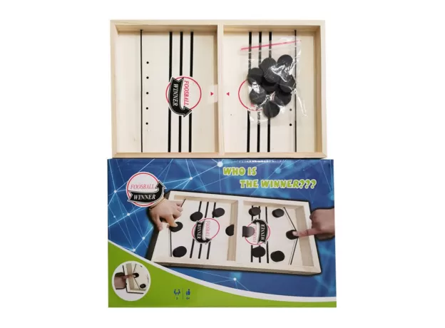 TABLE HOCKEY SLING PUCK – FAST PACED SLINGPUCK WINNER BOARD GAME