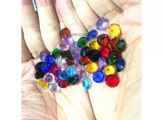 10MM 10PCS DIMETER CRYSTAL DIAMOND RAINBOW GLASS BEADS FENG SHUI SPHERE CRYSTALS DECORATIVE