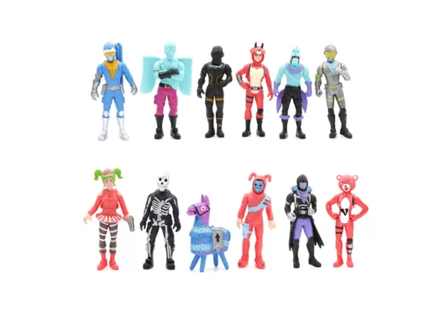 12PCS FORTNITE TOYS GAME ACTION FIGURE MODEL PVC DOLLS CASQUETTE FORTRESS NIGHT TOY