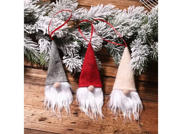 CHRISTMAS ORNAMENTS DIY XMAS GIFT SANTA CLAUS SNOWMAN TREE PENDANT DOLL HANG DECORATIONS