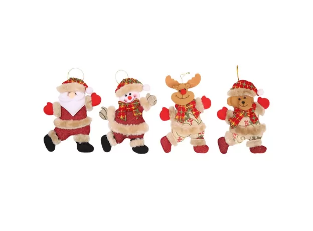 CHRISTMAS ORNAMENTS DIY XMAS GIFT SANTA CLAUS SNOWMAN TREE PENDANT DOLL HANG DECORATIONS