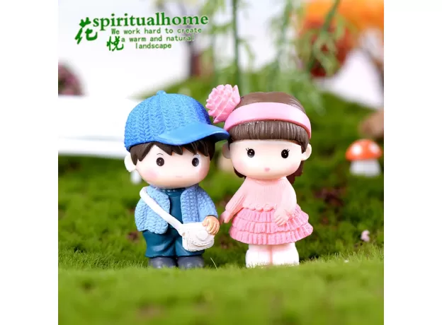 2PCS NEXT DOOR LOVERS MOSS MICRO LANDSCAPE ZAKKA MINI RESIN HANDICRAFT DECOR
