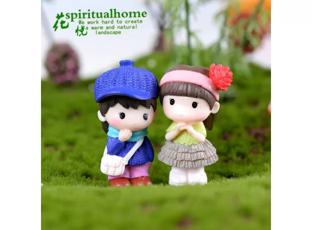 2PCS NEXT DOOR LOVERS MOSS MICRO LANDSCAPE ZAKKA MINI RESIN HANDICRAFT DECOR