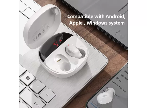 PLUS WIRELESS HEADPHONES TWS BLUETOOTH 5.0 EARPHONES STEREO SPORTS WATERPROOF HEADSETS