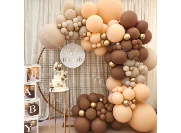 Balloons Garland Arch Metal Gold Globos Birthday Wedding Baby Shower Anniversary Party