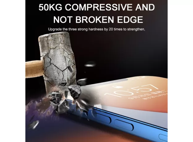 3PCS FULL COVER CURVED PROTECTIVE GLASS ON FOR IPHONE SCREEN PROTECTOR TEMPERED GLASS