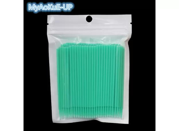 100PCS/PACK MICROBRUSHES FOR EYELASH EXTENSION MAKEUP BRUSHES SWAB DISPOSABLE INDIVIDUAL APPLICATORS
