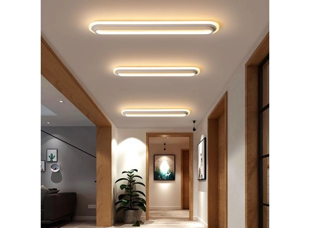 Modern Led Ceiling Lights For Living Room Bedroom Study Room Corridor White black color surface