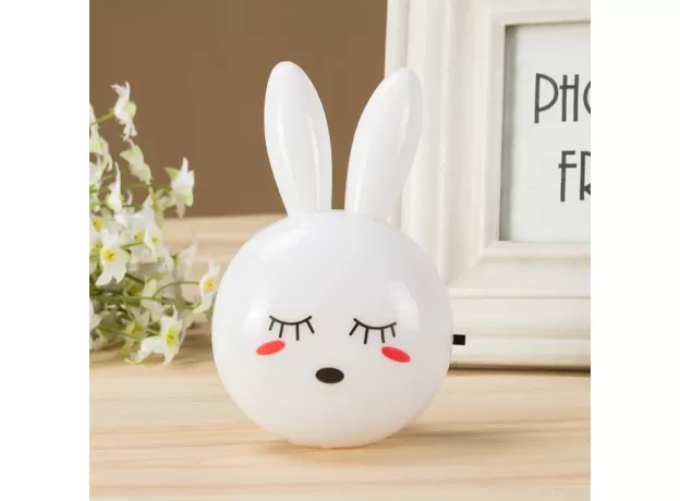 RABBIT LED NIGHT LIGHT AC110-220V SWITCH WALL NIGHT LAMP WITH US PLUG GIFTS FOR KID/BABY/CHILDREN