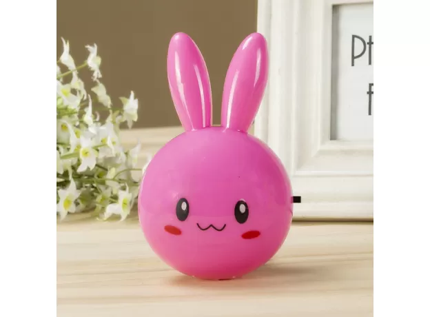 RABBIT LED NIGHT LIGHT AC110-220V SWITCH WALL NIGHT LAMP WITH US PLUG GIFTS FOR KID/BABY/CHILDREN