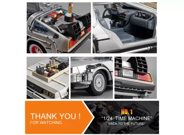 DMC-12 DELOREAN BACK TO THE FUTURE – METAL TIME MACHINE TOY CAR