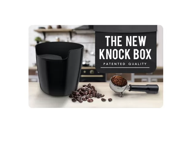 COFFEE POWDER RESIDUE BOX BLACK DEEP BOWL NON-SLIP DETACHABLE KNOCK BAR