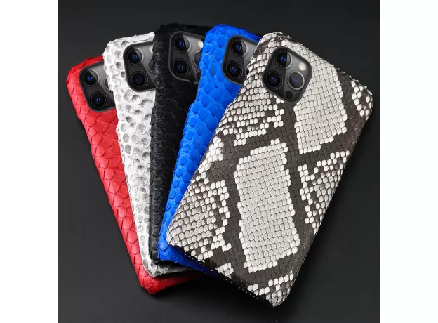 PYTHON LEATHER PHONE CASE FOR IPHONES  SNAKESKIN COVER MOBILE CASE