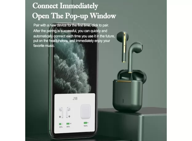 BLUETOOTH HEADPHONES STEREO TRUE WIRELESS HEADPHONE EARBUDS IN EAR HANDSFREE EARPHONES EAR BUDS
