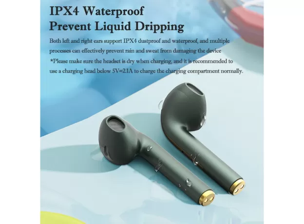 BLUETOOTH HEADPHONES STEREO TRUE WIRELESS HEADPHONE EARBUDS IN EAR HANDSFREE EARPHONES EAR BUDS