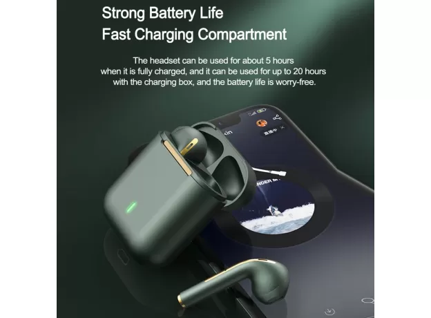 BLUETOOTH HEADPHONES STEREO TRUE WIRELESS HEADPHONE EARBUDS IN EAR HANDSFREE EARPHONES EAR BUDS