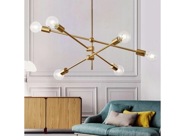 Classic Rotatable Ceiling Lamp Plating Process for Living Room