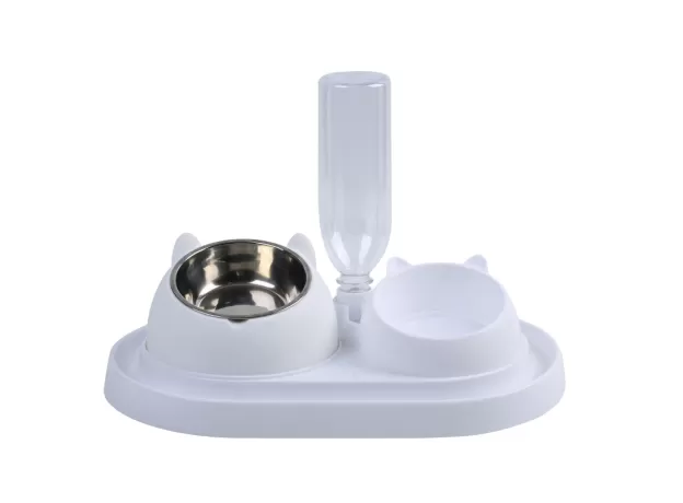 600ML PET DOG CAT AUTOMATIC FEEDER BOWL FOR DOGS DRINKING WATER BOTTLE