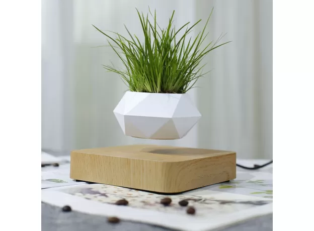 LEVITATING AIR BONSAI POT ROTATION FLOWER POT PLANTERS MAGNETIC FLOATING POT
