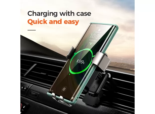 WIRELESS CAR PHONE HOLDER CHARGER INTELLIGENT INFRARED FAST CHARGER STAND  PHONE HOLDER