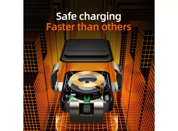 WIRELESS CAR PHONE HOLDER CHARGER INTELLIGENT INFRARED FAST CHARGER STAND  PHONE HOLDER