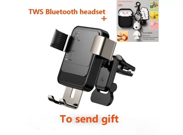 WIRELESS CAR PHONE HOLDER CHARGER INTELLIGENT INFRARED FAST CHARGER STAND  PHONE HOLDER